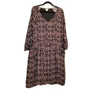 Garnet Hill Maxi Plus Dress Ditzy Floral size 18